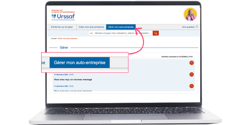 Screenshot Gérer mon entreprise