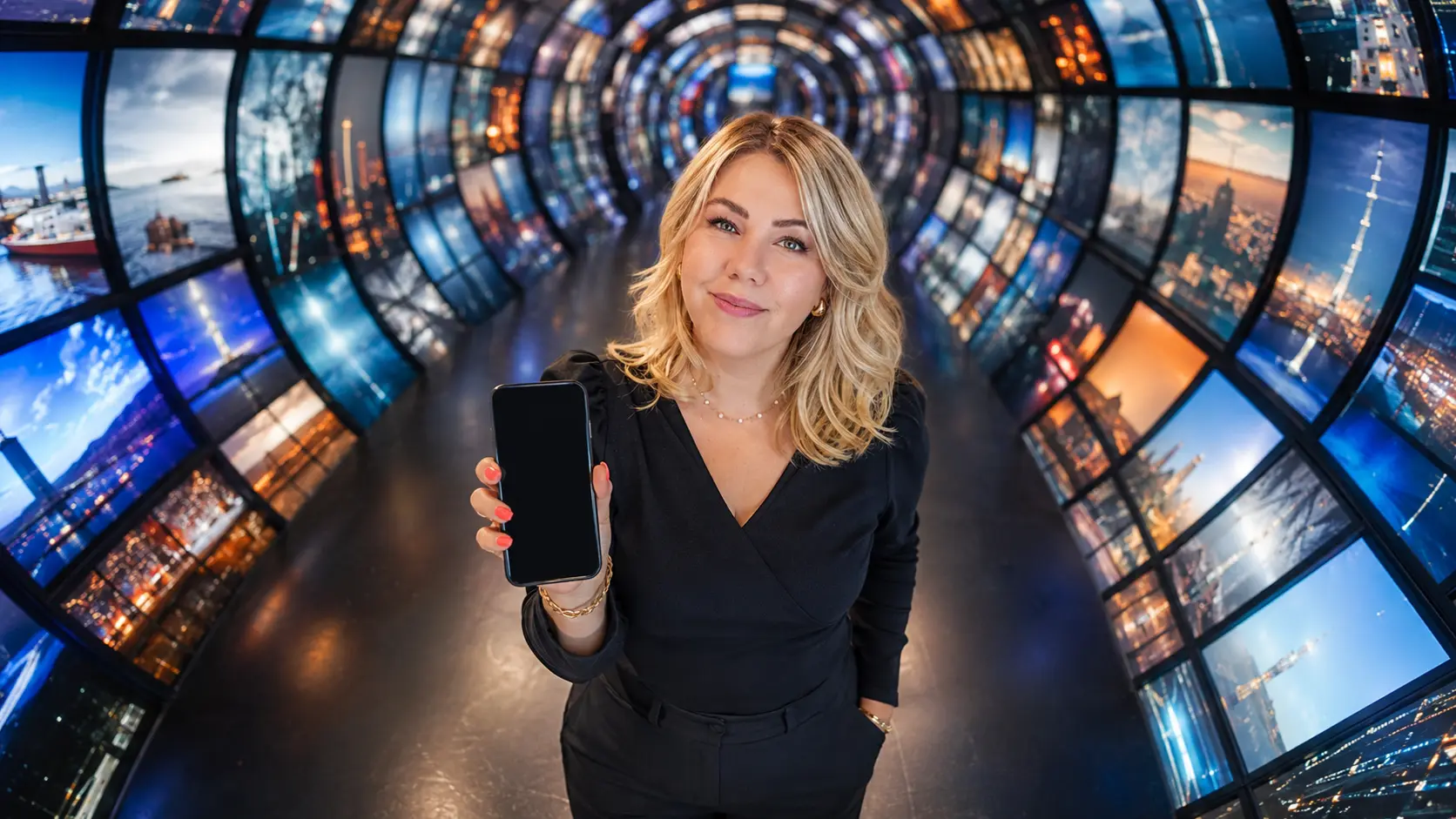 Anaëlle Laurens marchant dans le centre de Bordeaux, devant le Grand-Théâtre.